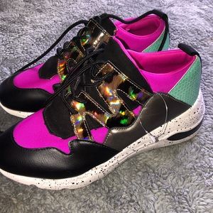 Multicolored Sneakers Size 8 Women